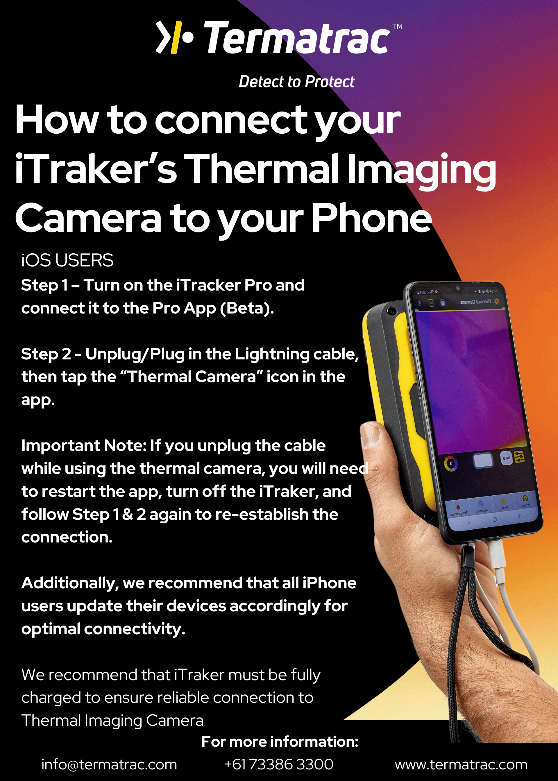 How to Connect Your iTraker Thermal Imaging Camera to an iOS Device