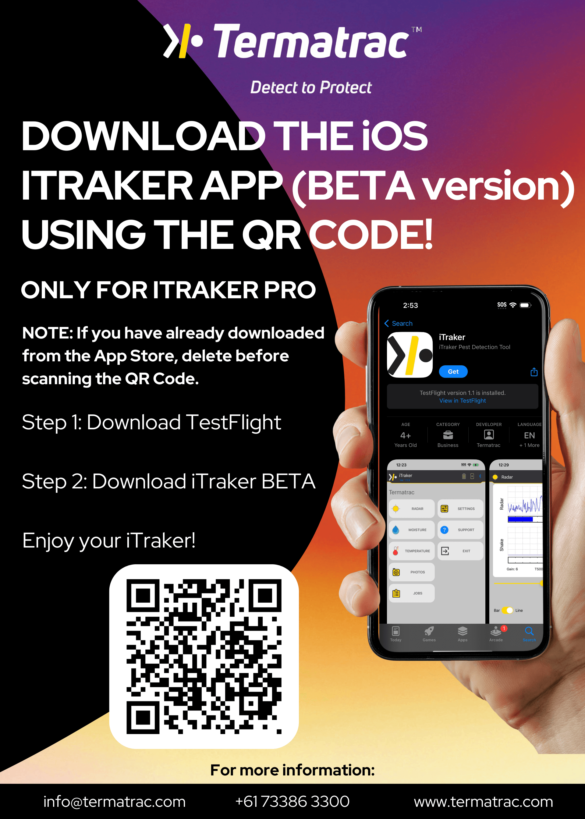 Get the iTraker App Beta Version